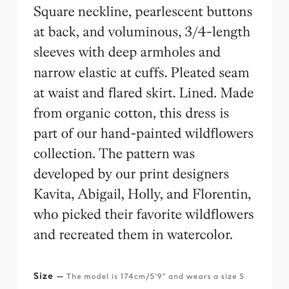 H&M Floral Maxi Dress Cotton Conscious Line - Picture 7 of 7